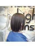 丸みボブ×シェルカラー　似合わせカット／町屋駅