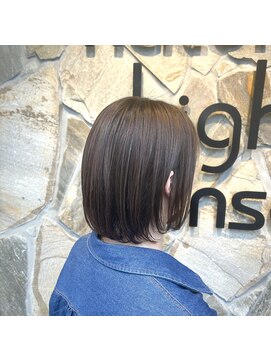 ナチュラルハイセンス 本店(natural high sense) 丸みボブ×シェルカラー　似合わせカット／町屋駅