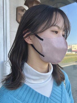 ニュイ(NUIT) ダブルカラーミルクティーベージュカラーブルーブラックブリーチ