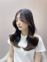 ヴォーグ 大曽根店(VOGUE) 韓国風くびれヘア/ブラウンカラー