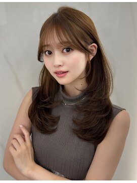 コア 銀座(COA) 小顔レイヤー　前髪顔周り　髪質改善縮毛