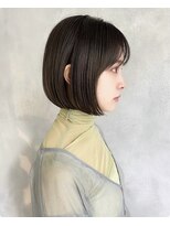 アンク(ank)&nbsp;小顔カット/ボブ/20代/30代/透明感カラー/ラベンダーグレージュ