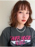 ミディアムレイヤーパーマウルフパーマボブウルフレイヤーパーマ