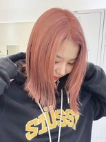 ニトバイアンキシム(nit by ahnkism)&nbsp;ボブミルクティーベージュブリーチダブルカラー堀江