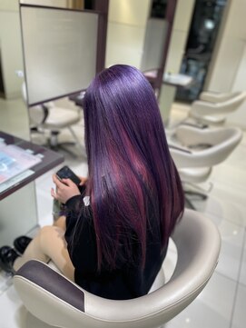 こうきダブルカラー  アンブレラカラー×パープル×ピンク