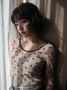 ユノ(juno) 顔まわりレイヤー×ニュアンスボブ