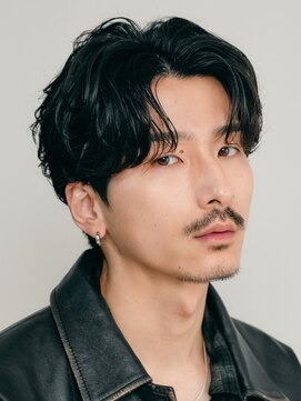 フィフス 渋谷(fifth) 渋谷大人ニュアンスパーマフェザーパーマ毛流れセンターパート