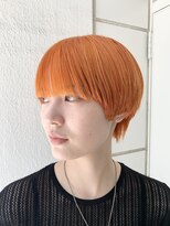 ミクマル(micmal) 20代30代透明感◎ブリーチカラー×オレンジ×オレンジ小顔