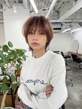 シー 自由が丘(sii.) マッシュウルフ/ナチュラルレイヤー/ピンクブラウン