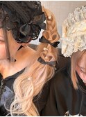 ガーリーツインヘアアレンジ