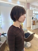 コワファースト 別府 丸みショート×透明感カラー