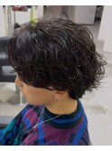 大分シャドウパーマメンズマッシュ波巻きパーマツイストパーマ