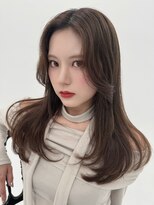 アッシュ 戸塚店(Ash)&nbsp;ブリーチなし透明感カラーオリーブベージュ韓国レイヤー顔周り