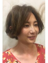 ブーケ(BOUQUET)&nbsp;毛先パーマ ゆるボブ スタイリング楽ちん