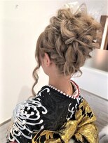 グレープ バイン(GRAPE VINE) ふわふわ可愛い☆振袖☆こなれヘアアレンジ【新小岩】