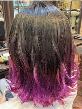 シャル 町田(shalu) 【柳泉】カラーミューズ　ピンクパープル/グラデカラー≪町田≫