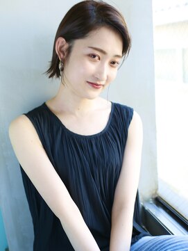 バース(BIRTH) 天神【BIRTH】ミニボブミルクティーブラウン束感ショート