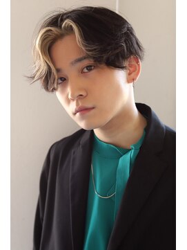 ソイクフ 高田馬場店(SOY-KUFU) MEN'S HAIRマッシュパーマのアッシュブラック