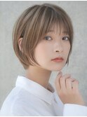 前髪あり大人ショートボブ20代30代40代【AIN.表参道】川原大地