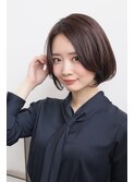 ダークアッシュボブ