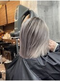 #黒髪#ボブルフ#ネビージュ#小顔#ワンレン