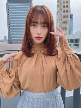 ルービック 枚方(Rubik's) 大人かわいい/くびれヘア/艶ブラウンカラー