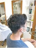 MEN'S HAIR  センターパート　ツイストスパイラル　韓国マッシュ