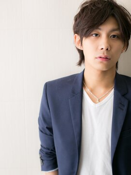 理容ハンサム 戸田公園店 前髪長めで‥アースカラーショートウルフB戸田公園20代30代