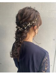 ＊編みおろしヘアセット＊