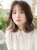 カバーヘアアンドスパ ブリス 浦和(COVER HAIR&SPA bliss)&nbsp;韓国風イヤリングカラー小顔エアリーミディTb2浦和20代30代40代