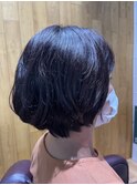 ラベンダーカラーショートボブ