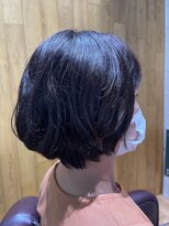 チアー ヘアリラクゼーション(cheer HAIRRELAXATION) ラベンダーカラーショートボブ