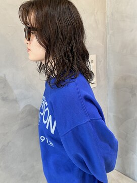 ベーシス(Basis) 【Basis福田】ウェーブパーマ×キャップスタイル