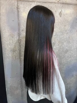 クロエ バイ ラヴィズム 紫竹山店(CLOE by LUVISM) インナーカラーレッド