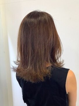 パッションフォーへアー 西原店(Passion for hair) 大人ミディ×くすみベージュ×白髪染め@30代@40代@50代