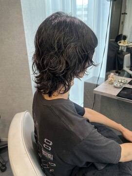 リラス 博多(rilas) メンズ　ウルフパーマ　セット簡単