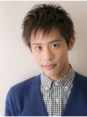 20代30代斜めバング清潔感フェザーショートg仙台