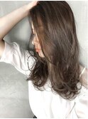 グレージュカラー×ローグラセミロング【流山髪質改善】