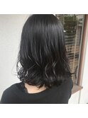 黒髪くびれボブ
