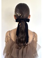 ヘアーアイストゥーレ(HAIR ICI TRE) お呼ばれアレンジ♪20代30代40代大人可愛いタイト編みおろし