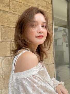 アース 越谷店(HAIR&MAKE EARTH) ミディアムレイヤースタイル