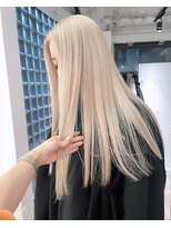 ペレ 梅田(PELE) ホワイトグレージュ/デジタルパーマ/チェリーブラウン/梅田