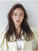 ミニウルフカットロングウルフレイヤーデジタルパーマ40代
