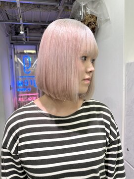 グロウ 渋谷西口(grow) 【ホワイトベージュ／ボブ／ブリーチ2回】