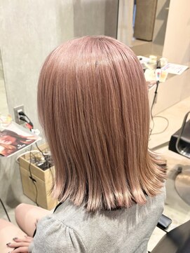 ラック(LUCK) アンブレラカラー/船橋/くすみベージュ/細めハイライト