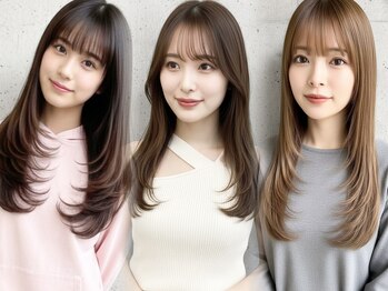 ネオリーブ クタ 町田店(Neolive kuta)の写真/流れるような似合わせレイヤーカットで、トレンドの動きをプラス♪顔周りのカットと合わせてモテ髪を再現☆