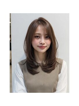 アッシュ 二子玉川店(Ash) くびれヘア/シースルー/デザインカラー/二子玉川