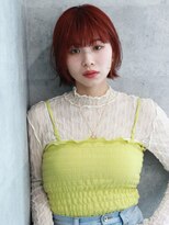 ルー ハナレ(Luu HANARE)&nbsp;ぱつっとボブ/透明感カラー/暖色カラー/髪質改善/神戸/岡本