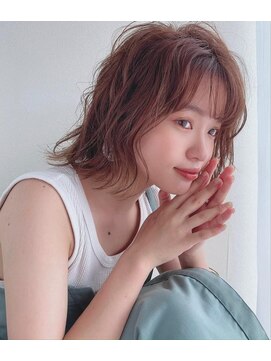 アールサロン 心斎橋(RrSALON) イメチェン/ホワイトブロンド/外ハネボブ/美髪/RrSALON心斎橋