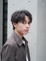フィフス 大分(fifth)&nbsp;大分シャドウパーマメンズカットラウンドマッシュセンターパート